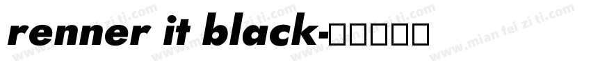 renner it black字体转换